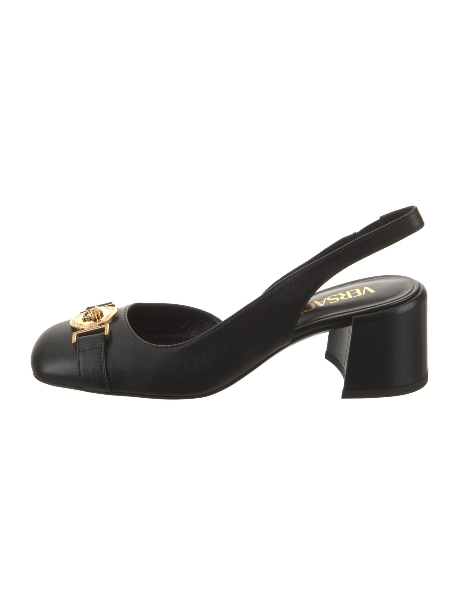 Versace Leather Slingback Pumps